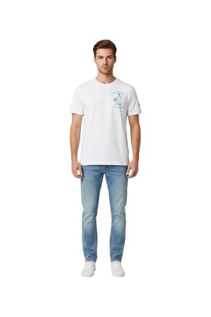 T-Shirt Portofino Man In Cotone Con Stampa Frontale MC2 SAINT BARTH | T-shirt | POT000107962L